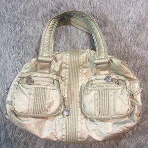 Kipling Silver Metallic Katie Shoulder Bag Purse